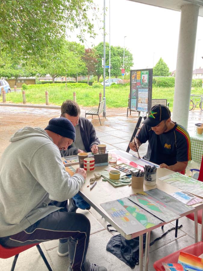 Abbey People coffee morning joins Chalk Dreams