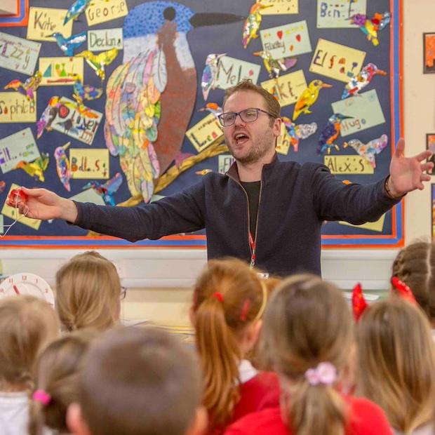 Sean Cooney in school