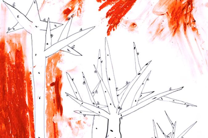 child's drawing of a tree