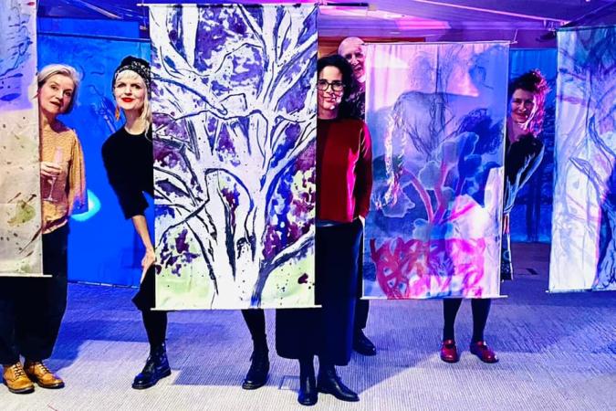 Hangings with CCI team peering through