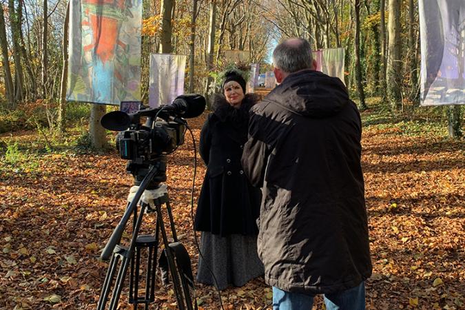 The Fantastical Forest was exhibited in Wandlebury to mark Tree Charter Day 2023